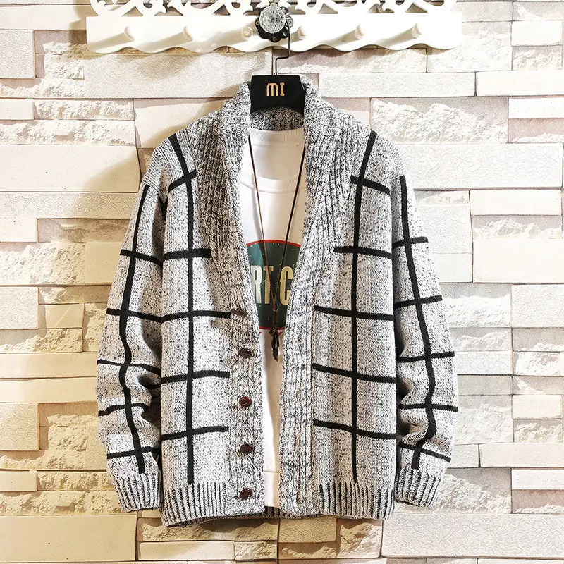 Man Clothes Jacket Knitted Sweaters for Men Plaid Coat Cardigan Long Sleeve 100% Over Fit Knit Baggy Heated Korean Style S Mode
Man Clothes Jacket Knitted Sweaters for Men Plaid Coat Cardigan Long Sleeve 100% Over Fit Knit Baggy Heated Korean Style S Mode