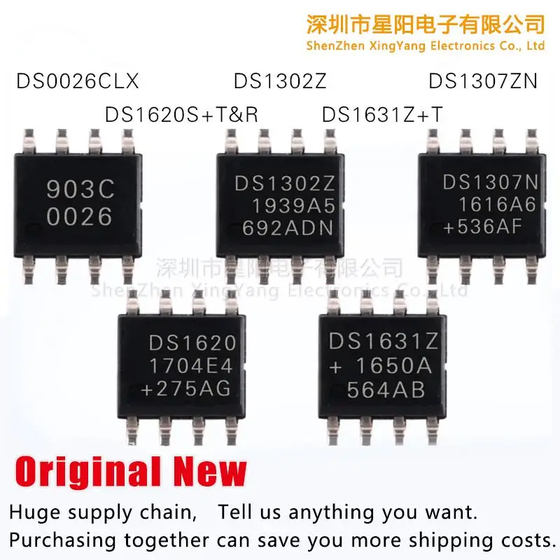 Новый оригинальный DS0026CLX DS1302Z DS1620S + T & R DS1307ZN DS1631Z + T
Новый оригинальный DS0026CLX DS1302Z DS1620S + T & R DS1307ZN DS1631Z + T
