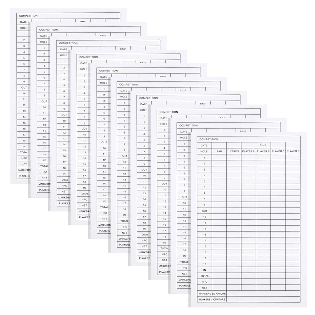 30 Pcs Golf Scorecard Balls Coated Paper Scorecards Dedicated Golfs Player Supplies Gift Number Record Tools
30 Pcs Golf Scorecard Balls Coated Paper Scorecards Dedicated Golfs Player Supplies Gift Number Record Tools