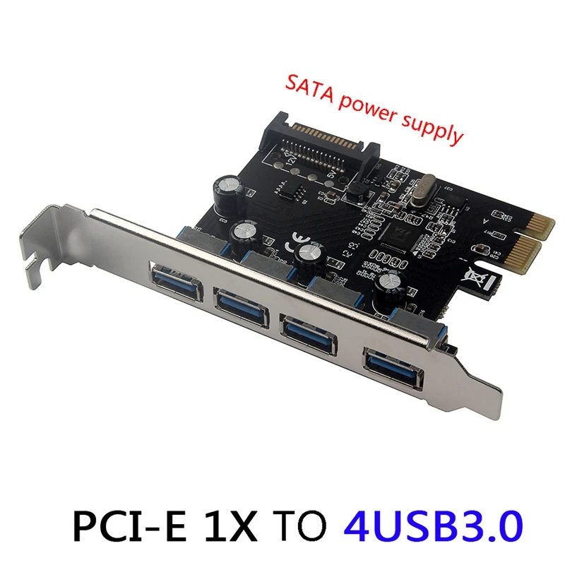 Плата расширения PCI-E к USB 3,0, Райзер с 4XUSB3.0 SATA, источник питания, VL805, PCIE, USB 3,0, адаптер для настольного компьютера
Плата расширения PCI-E к USB 3,0, Райзер с 4XUSB3.0 SATA, источник питания, VL805, PCIE, USB 3,0, адаптер для настольного компьютера