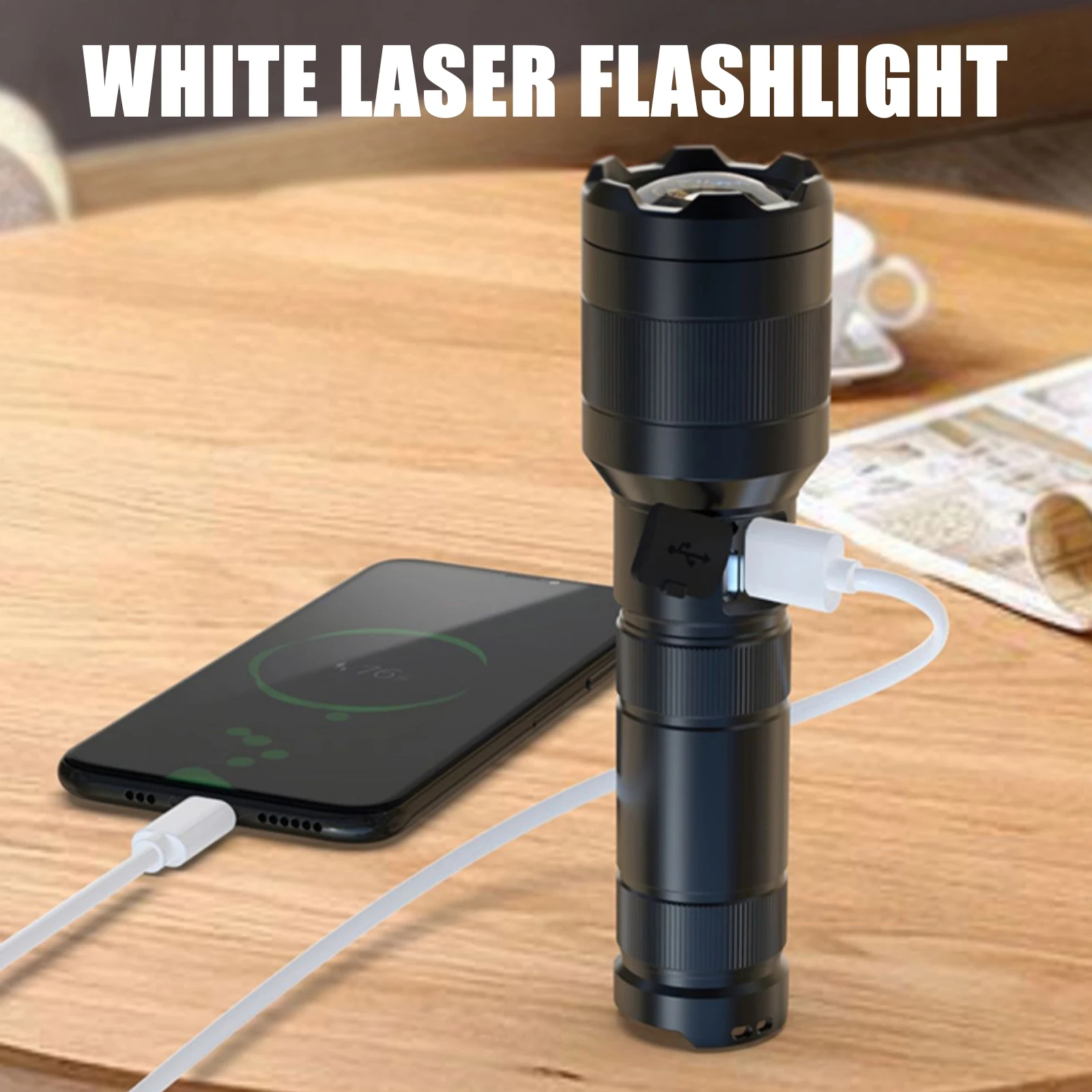 White Laser Flashlight Lep 1500 Meter Built In 21700 Battery Type C Outdoor Camping Gadgets Exploratory Lamp Long Endurance
White Laser Flashlight Lep 1500 Meter Built In 21700 Battery Type C Outdoor Camping Gadgets Exploratory Lamp Long Endurance