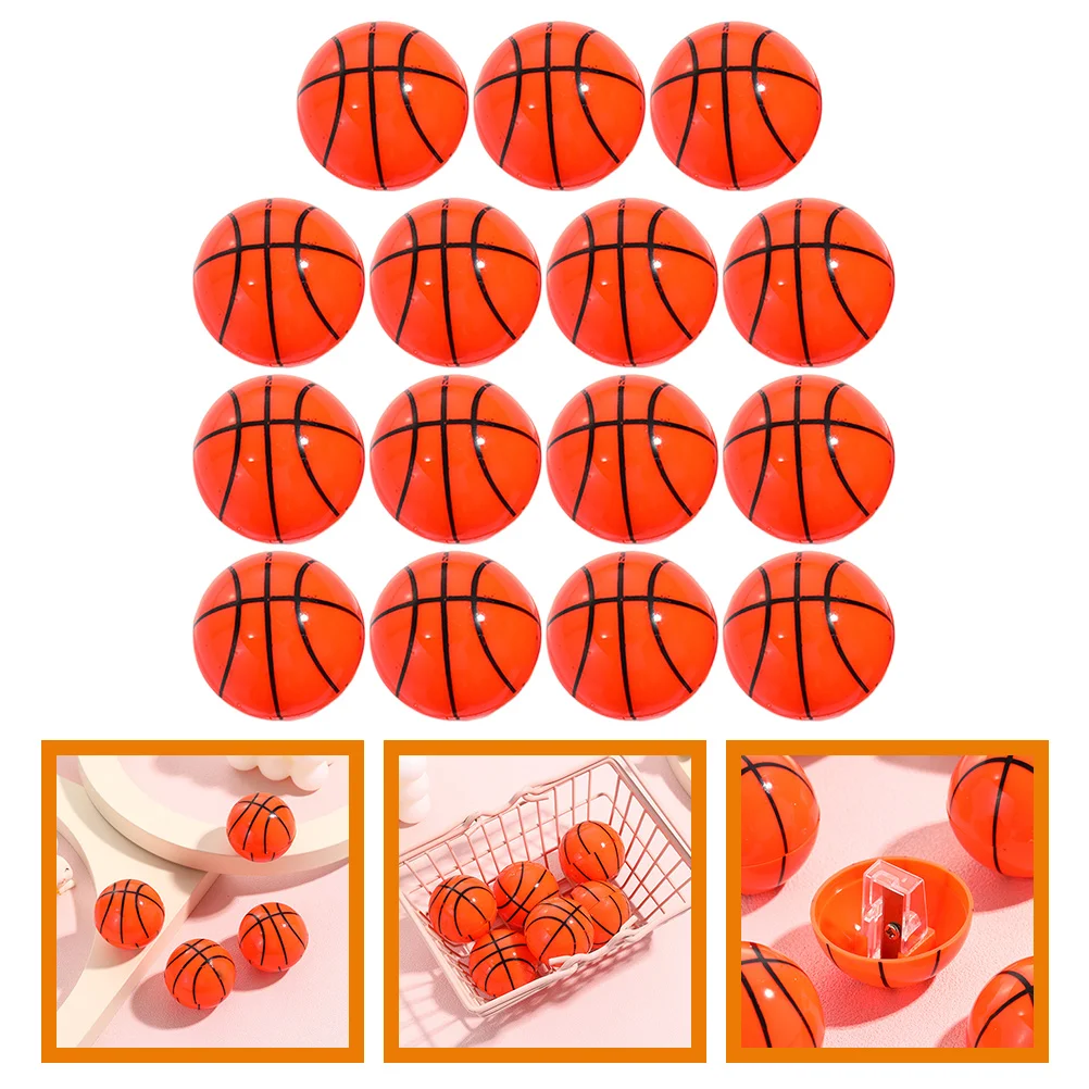 

15 Pcs Basketball Shaped Pencil Sharpener Small Manual Sharpeners Pencils Gift Kids Supply Sport Balls Students Mini