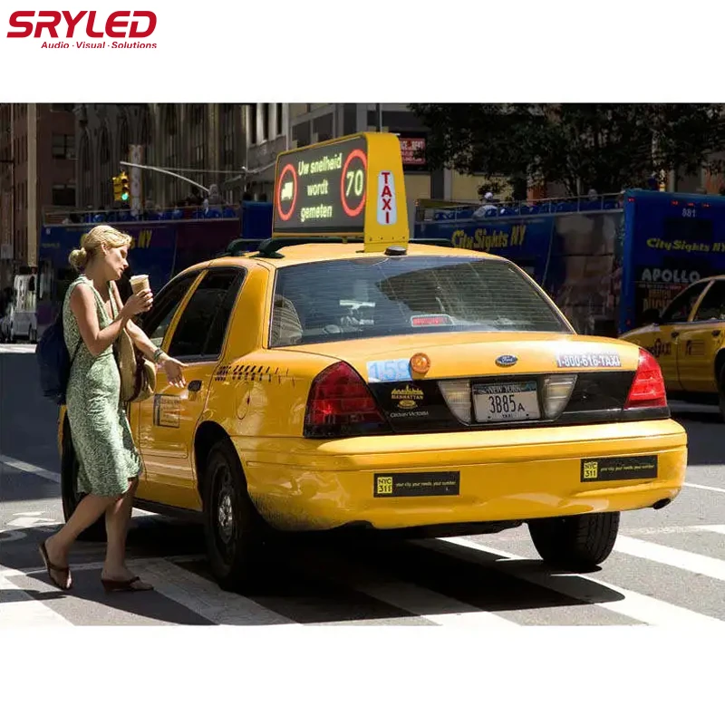 SRYLED Taxi LED Display Panel P5 Double Sided Asynchronous Control Advertising Sign/LED Taxi Roof Led Screen
SRYLED Taxi LED Display Panel P5 Double Sided Asynchronous Control Advertising Sign/LED Taxi Roof Led Screen