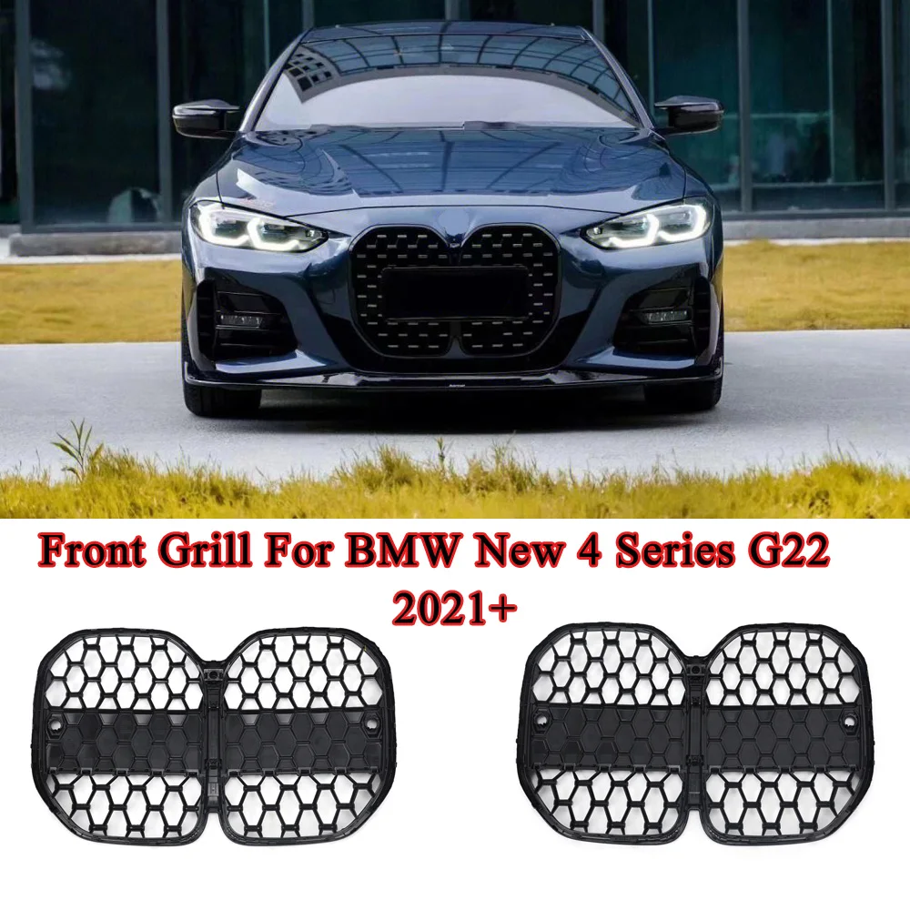 Front Bumper Kidney Replacement Grille Grill For BMW New 4 Series G22 2021+ Racing Refit Body Kit Auto Accessories Bright Black
Front Bumper Kidney Replacement Grille Grill For BMW New 4 Series G22 2021+ Racing Refit Body Kit Auto Accessories Bright Black