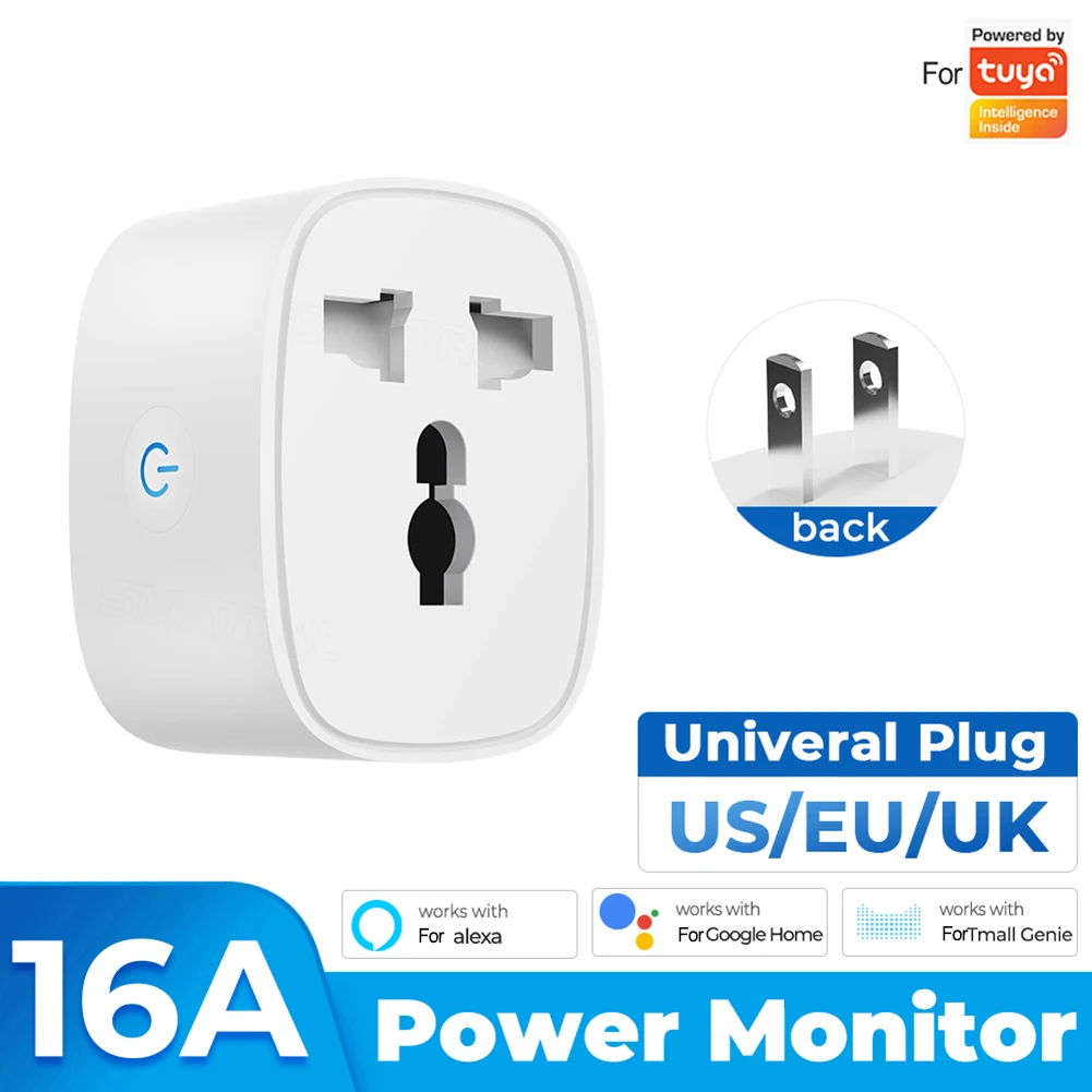 For Tuya WIFI Smart Socket 16A Plug Remote Control APP Voice Timing Switch Smart Life App Remote Control Socket Outlet
For Tuya WIFI Smart Socket 16A Plug Remote Control APP Voice Timing Switch Smart Life App Remote Control Socket Outlet