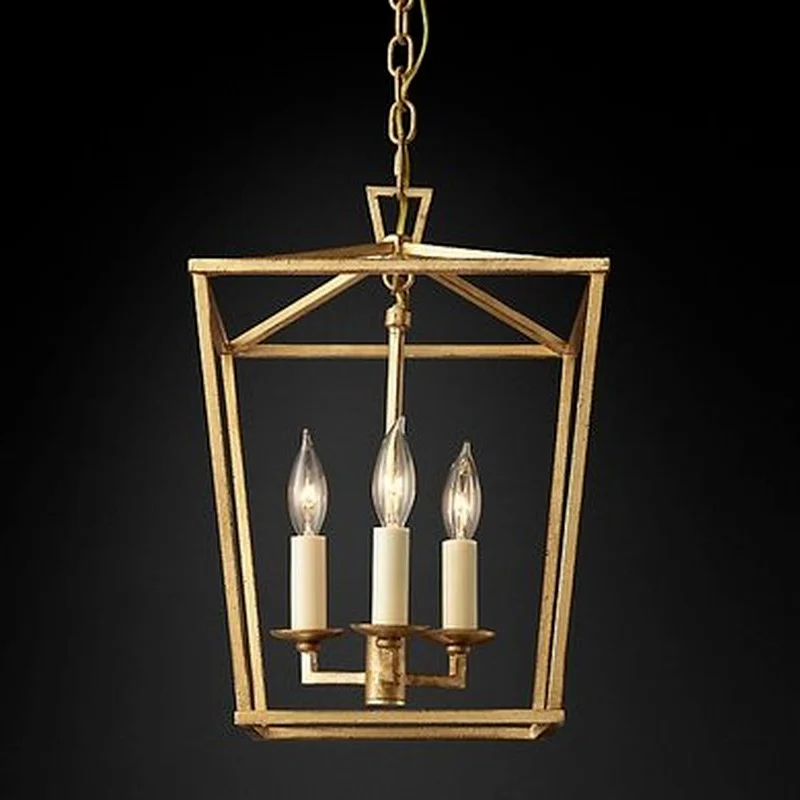 

American 4-head Chandelier Foreign Trade Original Single Retro Pendent Lamps Dining Room Chandelier Reference Lamp etc