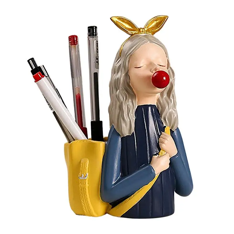 Cute Girl Pencil Holder Creative Resin Bubble Girl Pen Pot Makeup Case Desktop Pen Holder Makeup Brush Organizer Eyeliners Brush
Cute Girl Pencil Holder Creative Resin Bubble Girl Pen Pot Makeup Case Desktop Pen Holder Makeup Brush Organizer Eyeliners Brush