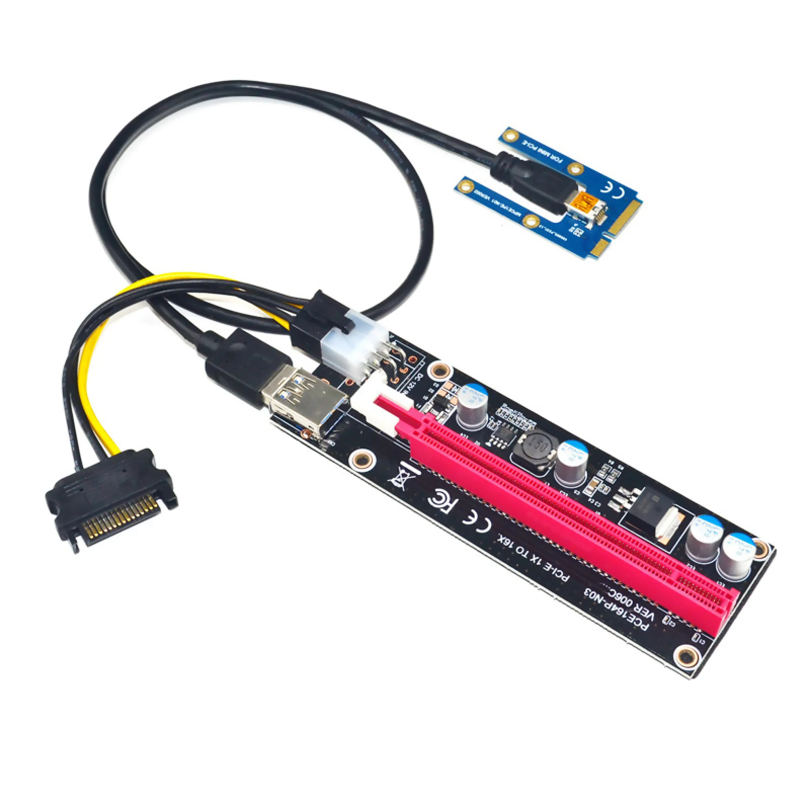 Мини PCIe PCI-E PCI Экспресс Райзер-карта к PCIE удлинитель 16X SATA к 6Pin IDE Molex кабель питания для майнинга BTC ETH Litecoin
Мини PCIe PCI-E PCI Экспресс Райзер-карта к PCIE удлинитель 16X SATA к 6Pin IDE Molex кабель питания для майнинга BTC ETH Litecoin