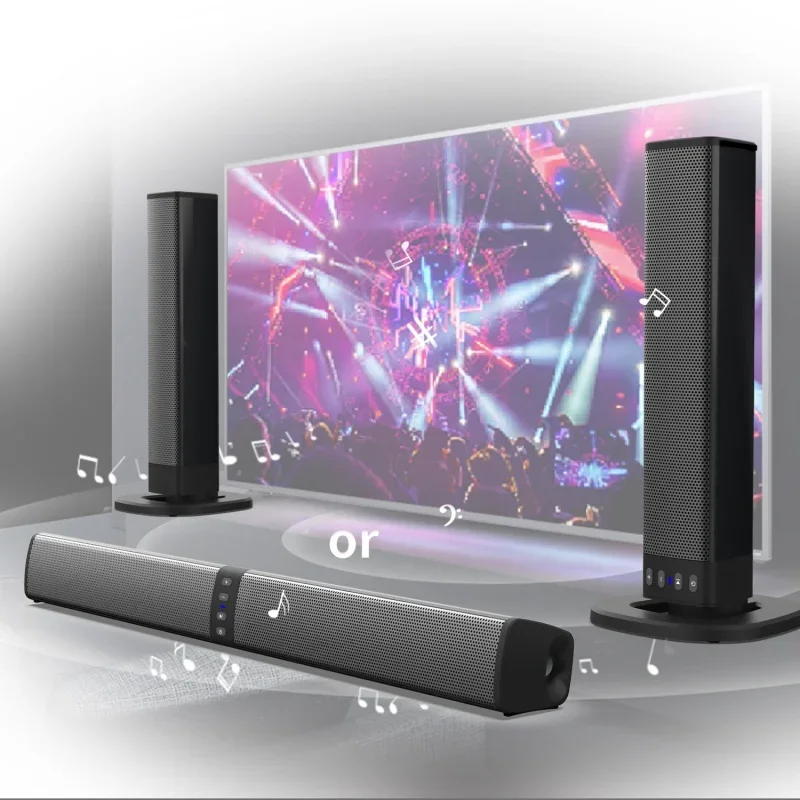 

BS-36 Home Foldable Detachable TV Echo Wall Wireless Bluetooth Sound Bar3D Stereo Surround Heavy Bass Suitable for Computers TWS