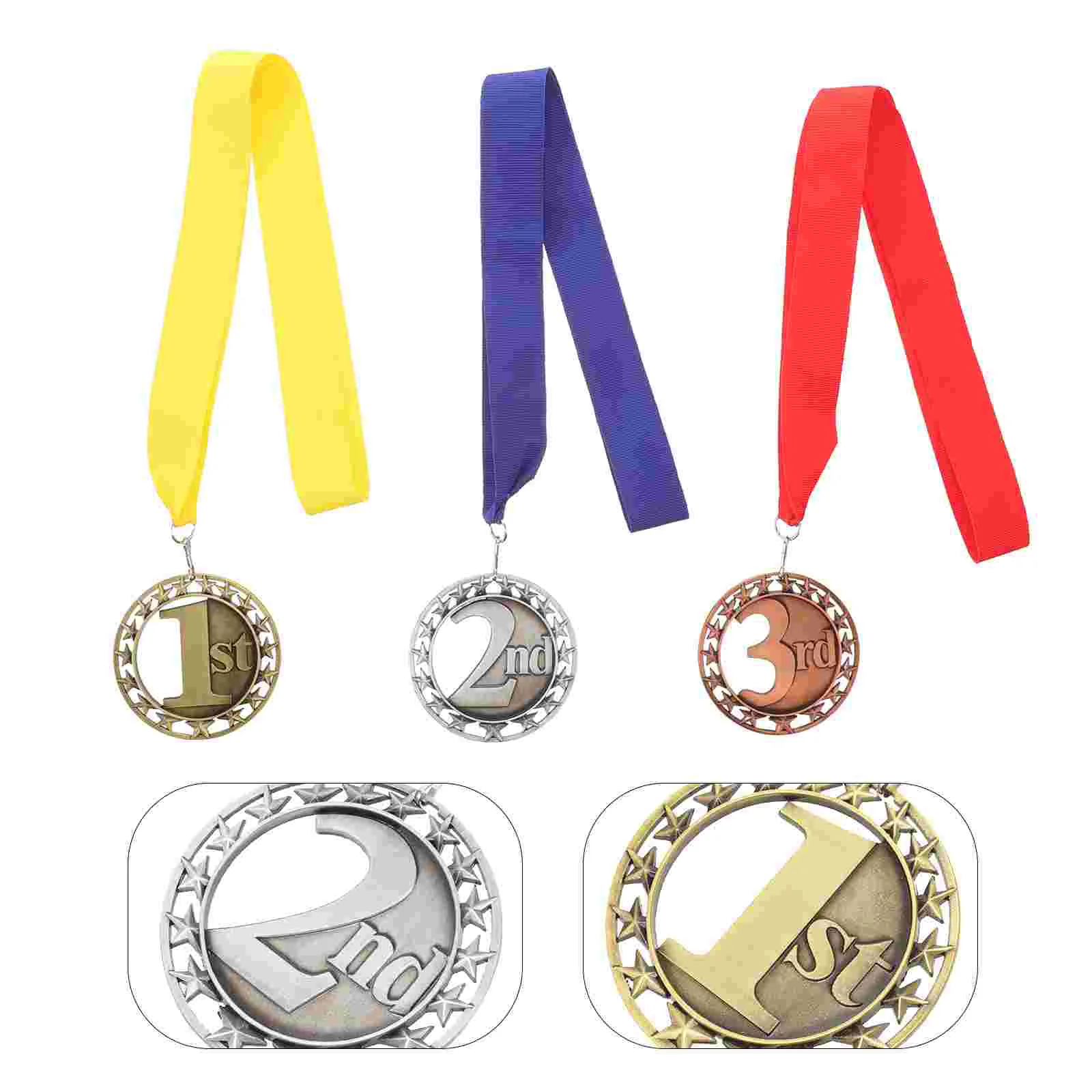 Decorative Medal Sports Game Hanging Medal Round Reward Medal with Ribbon 
Decorative Medal Sports Game Hanging Medal Round Reward Medal with Ribbon