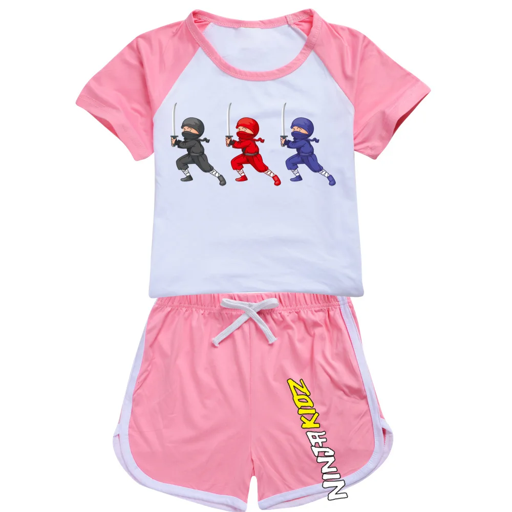 NINJA KIDZ Children Short-Sleeved Pajamas Set Summer Boys Girls Cartoon Casual Cotton Tshirt Top+Pants Sports Outfits
NINJA KIDZ Children Short-Sleeved Pajamas Set Summer Boys Girls Cartoon Casual Cotton Tshirt Top+Pants Sports Outfits