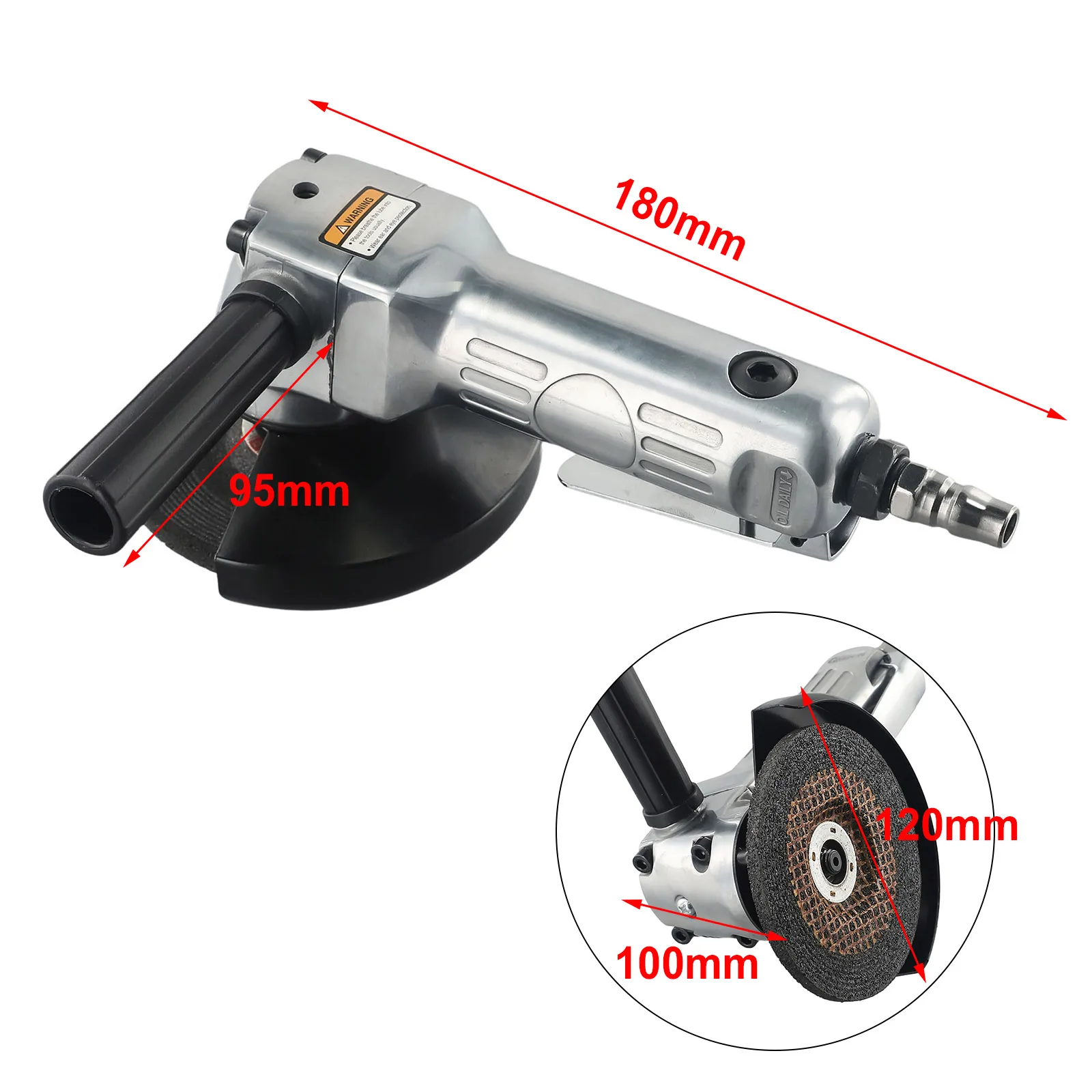 Polisher Angle Grinder Replacement Spare Tools 0.8mpa Parts Pneumatic 100mm 11000rpm Air Grinder Aluminium Alloy
Polisher Angle Grinder Replacement Spare Tools 0.8mpa Parts Pneumatic 100mm 11000rpm Air Grinder Aluminium Alloy