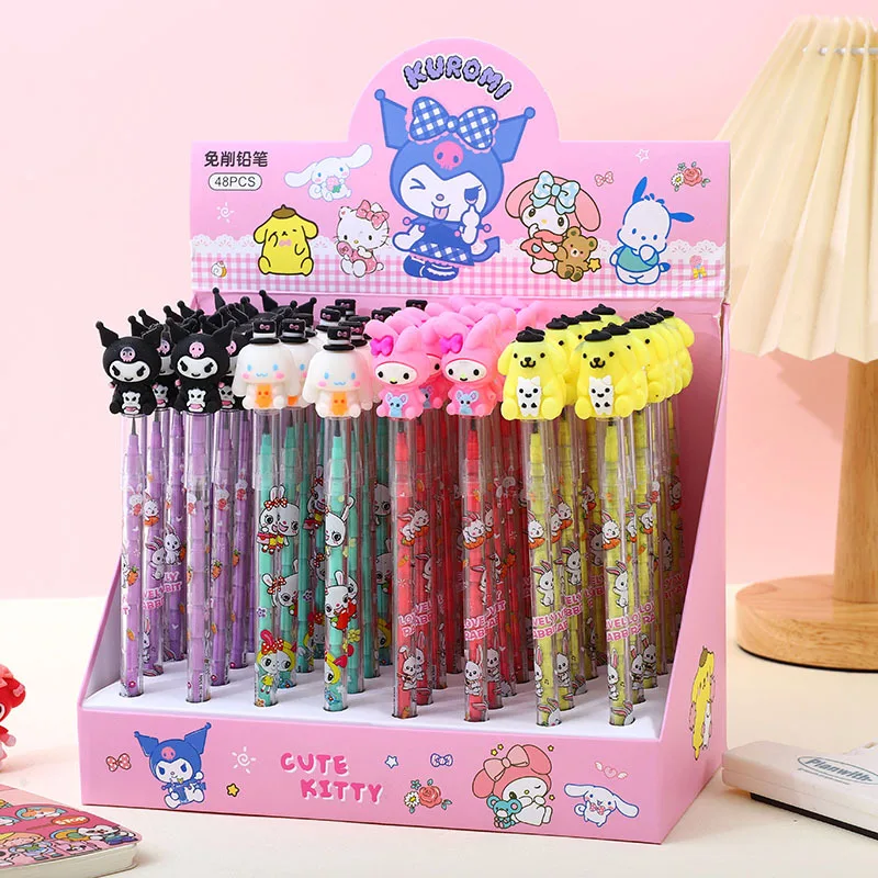 Мультяшный карандаш Sanrio без заточки, милый карандаш со сращением формы, Студенческие карандаши, письменные принадлежности для детей, канцелярские принадлежности
Мультяшный карандаш Sanrio без заточки, милый карандаш со сращением формы, Студенческие карандаши, письменные принадлежности для детей, канцелярские принадлежности