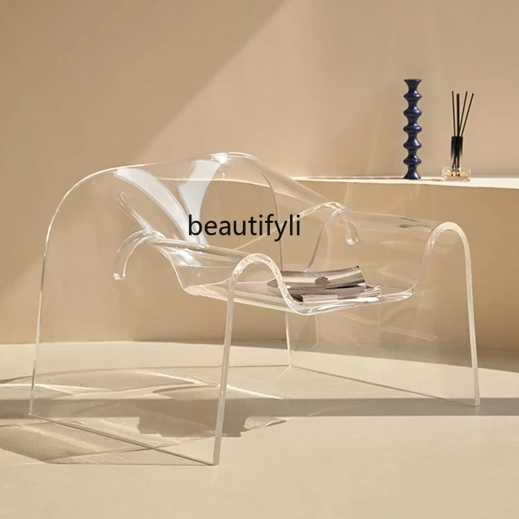Lounge Sofa Chair Single Living Room Simple Modern Acrylic Transparent Balcony Leisure Chair
Lounge Sofa Chair Single Living Room Simple Modern Acrylic Transparent Balcony Leisure Chair