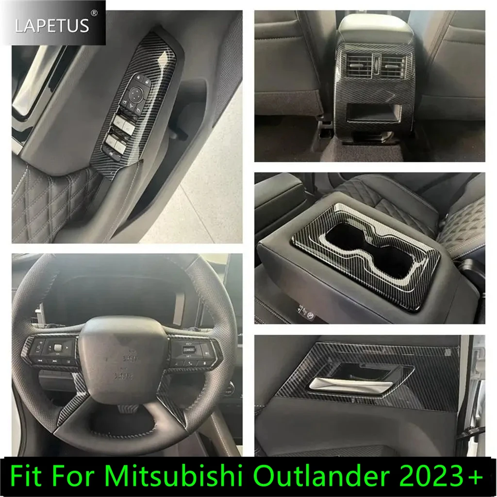 Carbon Fiber Car Accessories Steering Wheel / Rear Air Vent / Window Lift Button Cover Trim For Mitsubishi Outlander 2023 2024
Carbon Fiber Car Accessories Steering Wheel / Rear Air Vent / Window Lift Button Cover Trim For Mitsubishi Outlander 2023 2024