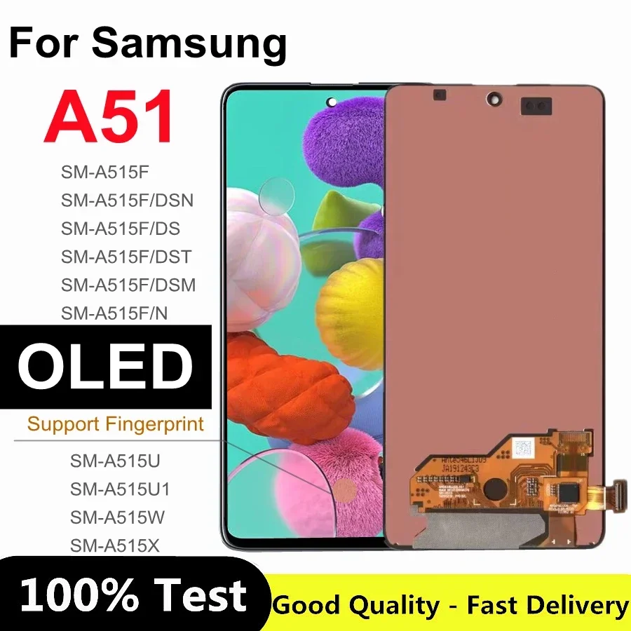 6.5" OLED For Samsung Galaxy A51 LCD A515F SM-A515F/DS A515F/DS A515F Display Touch Screen Digitizer For Samsung A515 Display
6.5" OLED For Samsung Galaxy A51 LCD A515F SM-A515F/DS A515F/DS A515F Display Touch Screen Digitizer For Samsung A515 Display