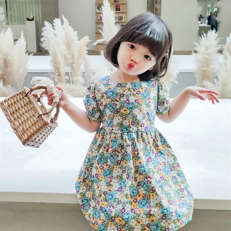 Girl's skirt floral lace up dress princess skirt 2024 summer new children's clothing 3-8 years old
Girl's skirt floral lace up dress princess skirt 2024 summer new children's clothing 3-8 years old