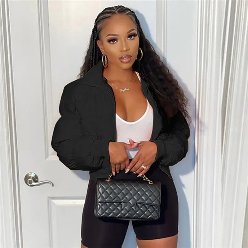 2022 Women's Clothing Autumn and Winter New Women's Fashion High Collar Thickening Warm Short Zipper Cotton Jacket
2022 Women's Clothing Autumn and Winter New Women's Fashion High Collar Thickening Warm Short Zipper Cotton Jacket