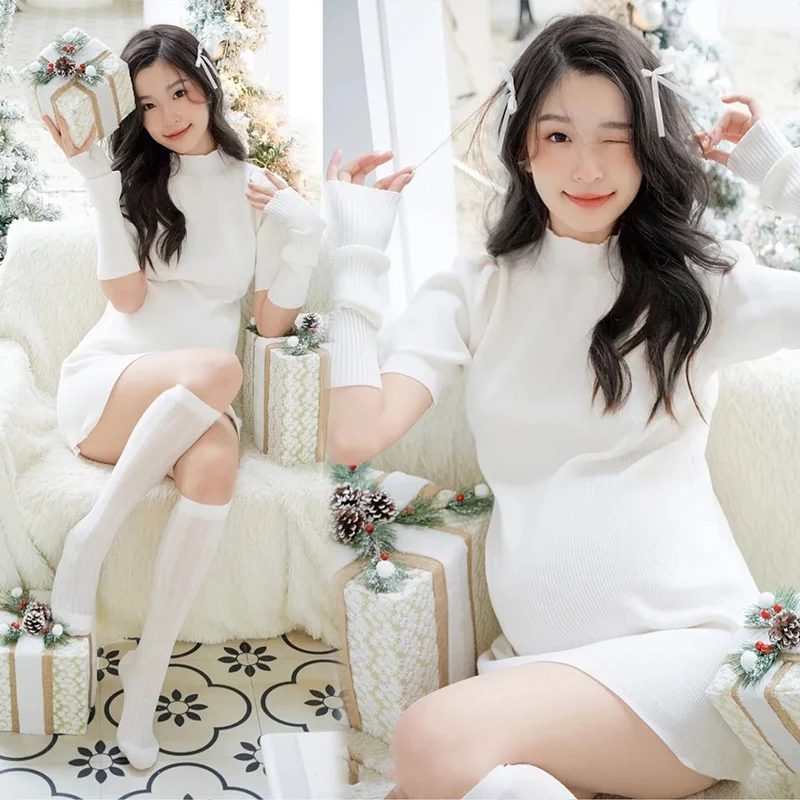 Dvotinst Women Photography Props Maternity White Knitted Dress Gloves Socks Christmas Pregnancy Set Studio Photoshoots Clothes
Dvotinst Women Photography Props Maternity White Knitted Dress Gloves Socks Christmas Pregnancy Set Studio Photoshoots Clothes