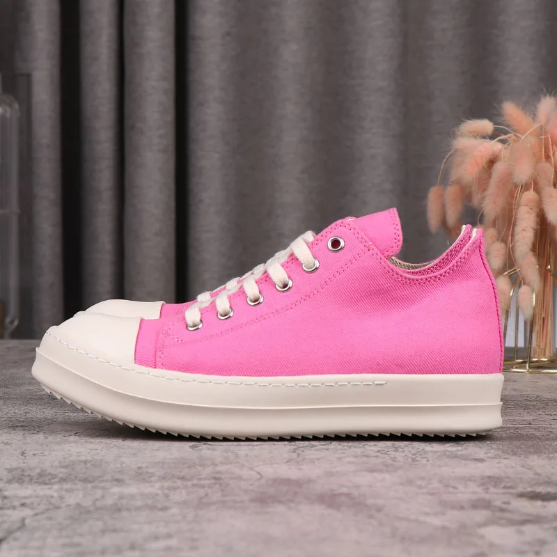 Rick Men's Sneaker Flat Shoes Women 2023 Pink Canvas Low Top RO Owens Women's Casual Sneaker
Rick Men's Sneaker Flat Shoes Women 2023 Pink Canvas Low Top RO Owens Women's Casual Sneaker