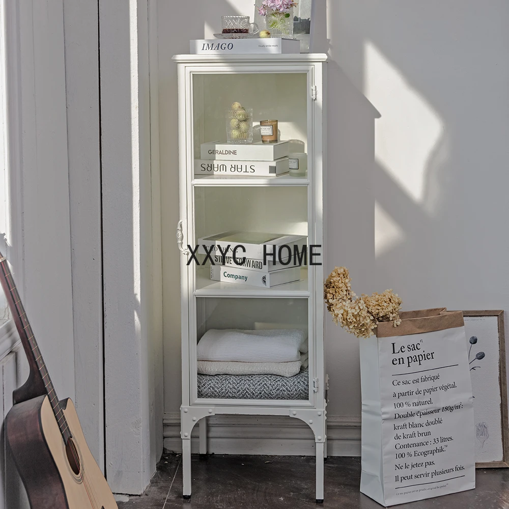 French Country White Iron Sheet Glass Storage Side Cabinet Display Cabinet Living Room Sofa Storage Corner Cabinet
French Country White Iron Sheet Glass Storage Side Cabinet Display Cabinet Living Room Sofa Storage Corner Cabinet
