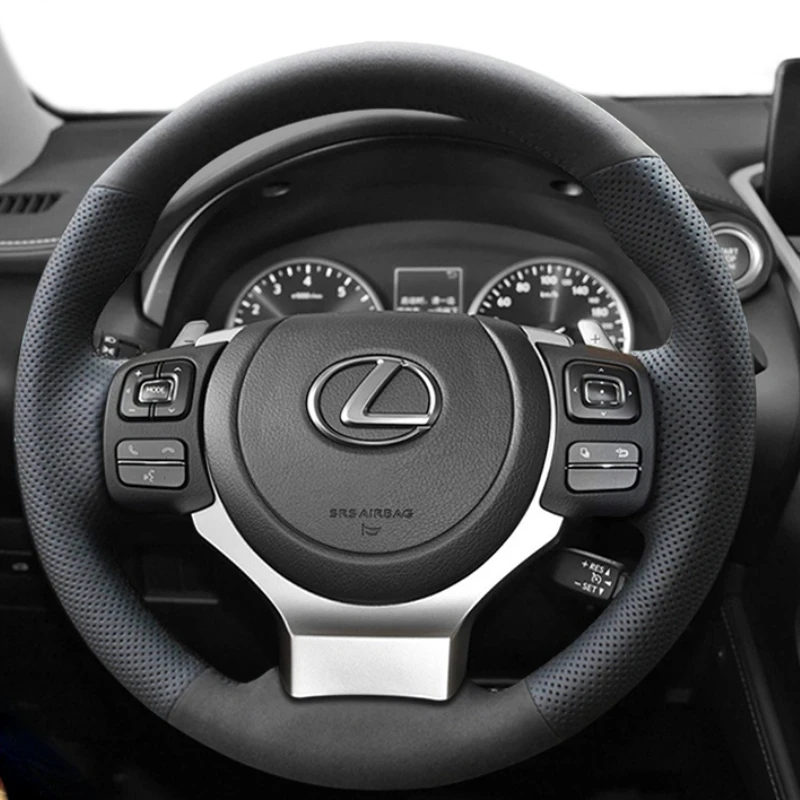 For Lexus NX ES ES300 ES200 RX450/GS250/LS UX DIY customized leather suede carbon fiber hand sewn steering wheel cover
For Lexus NX ES ES300 ES200 RX450/GS250/LS UX DIY customized leather suede carbon fiber hand sewn steering wheel cover
