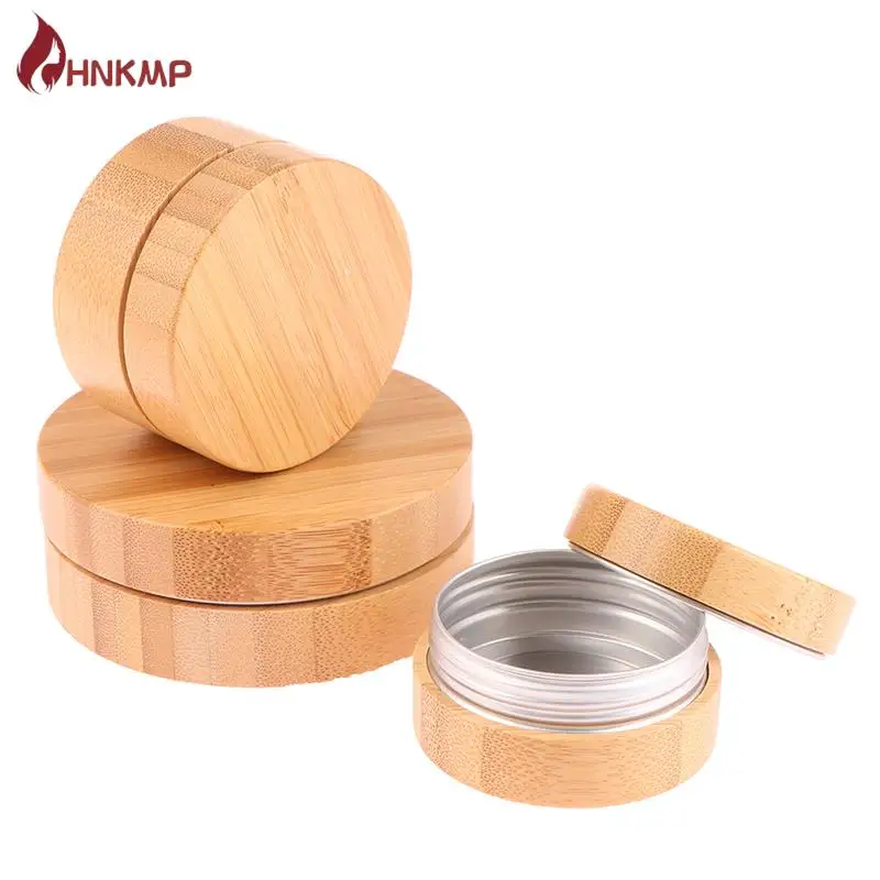 

1PC 30g 50g 100g Bamboo Bottle Cream Jar Nail Art Cream Refillable Cosmetic Makeup Container Bottle Storage Box