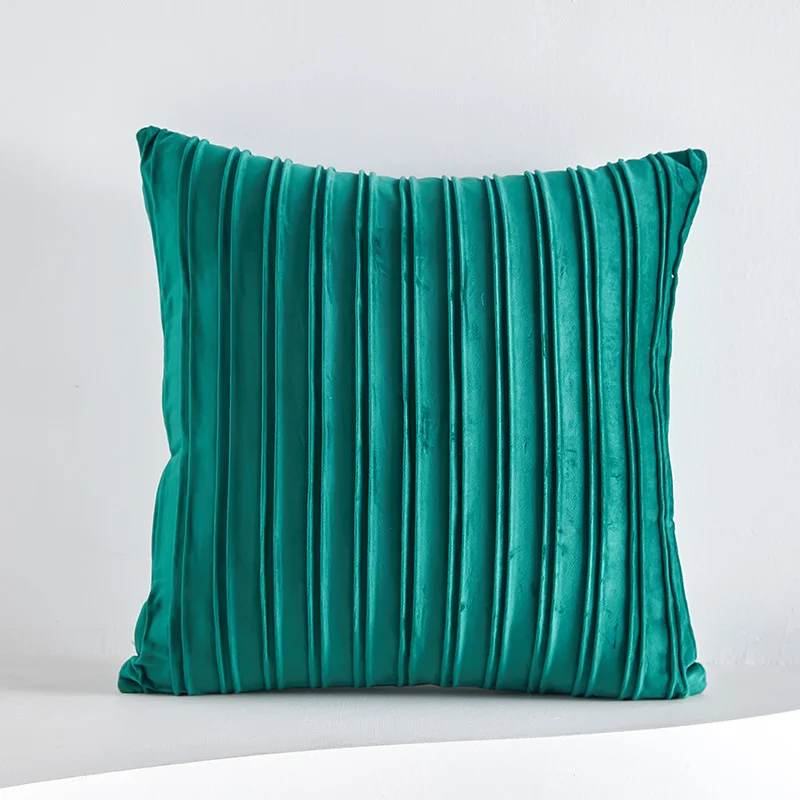Design Pleated Striped Velvet Cushion Cover 45x45cm Decorative Pillow Cover for Sofa Livingroom Decor Pillowcase Green Blue
Design Pleated Striped Velvet Cushion Cover 45x45cm Decorative Pillow Cover for Sofa Livingroom Decor Pillowcase Green Blue