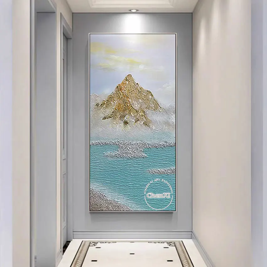 Home Wall Hangings Golden Mountain Canvas Art Gold Foil Acrylic Painting Porch Showpiece Artwork Panel Set Art Dropshipping
Home Wall Hangings Golden Mountain Canvas Art Gold Foil Acrylic Painting Porch Showpiece Artwork Panel Set Art Dropshipping