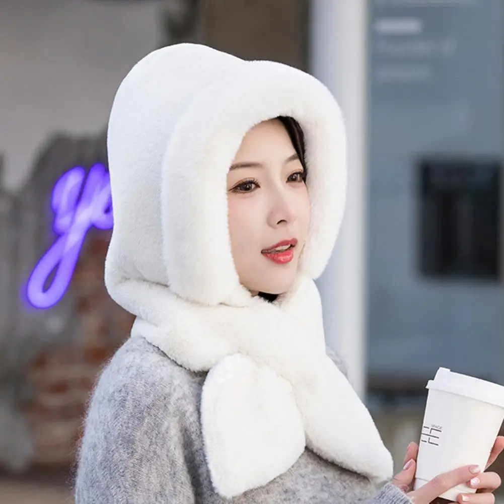 Outfit Accessories Winter Warm Plush Hat with Windproof Scarf for Women 3-in-1 Neck Ears Warmer for Motorcycle Cycling Skiing
Outfit Accessories Winter Warm Plush Hat with Windproof Scarf for Women 3-in-1 Neck Ears Warmer for Motorcycle Cycling Skiing
