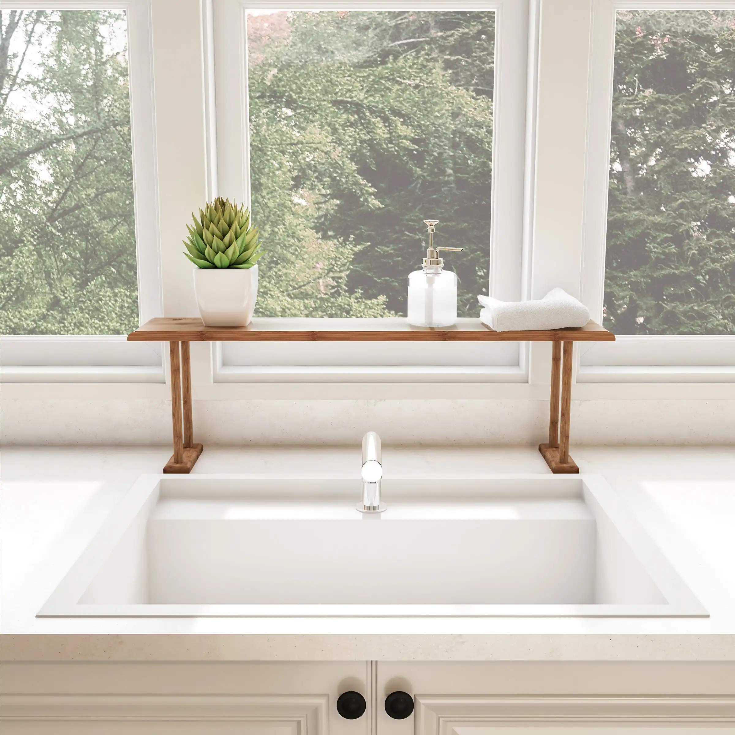 Shelf-Countertop Organizer for Kitchen, Bathroom, Bedroom, Office-Space Saving Storage for Soap,Cleaners and More by Lavish Home
Shelf-Countertop Organizer for Kitchen, Bathroom, Bedroom, Office-Space Saving Storage for Soap,Cleaners and More by Lavish Home