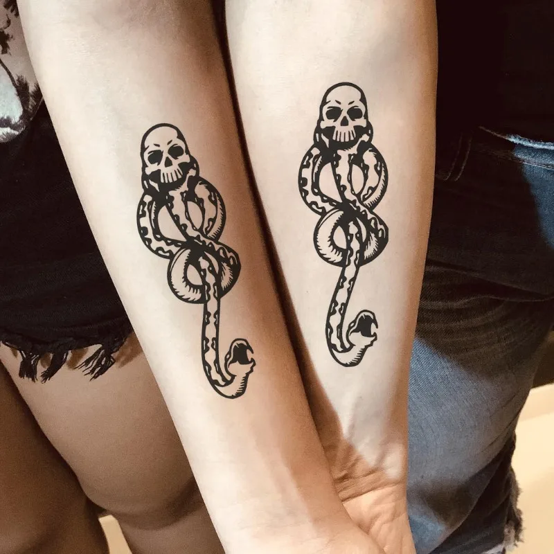 10pcs Tattoo Stickers Temporary Tattoos Snake Head Waterproof Tattoo Sticker Decoration Gift Black Mark Death Fake Tatoo Sticker
10pcs Tattoo Stickers Temporary Tattoos Snake Head Waterproof Tattoo Sticker Decoration Gift Black Mark Death Fake Tatoo Sticker