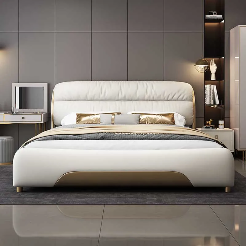 Glamorous European Double Bed Designer Luxury Villa Sleeping Full Size Bed Frame Storage Modern Design Camas De Casal Furniture
Glamorous European Double Bed Designer Luxury Villa Sleeping Full Size Bed Frame Storage Modern Design Camas De Casal Furniture