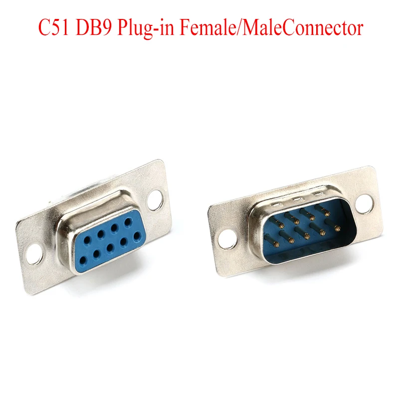 10Pcs C51 DB9 Plug-in Female/MaleConnector Serial 9 Pin Female 2 Rows Solder Type Plug Socket Connector
10Pcs C51 DB9 Plug-in Female/MaleConnector Serial 9 Pin Female 2 Rows Solder Type Plug Socket Connector