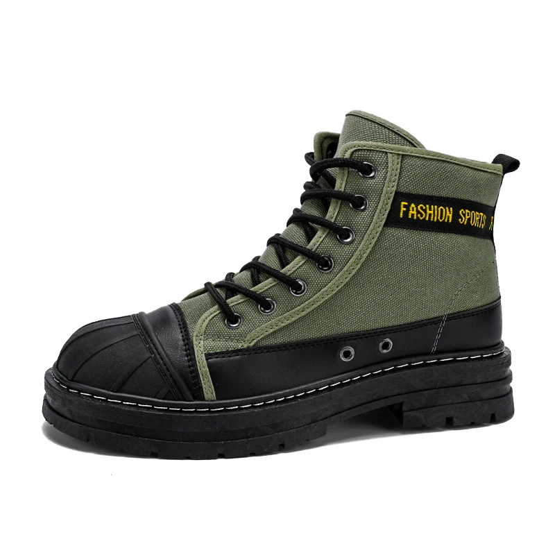 

Shell Head Baotou Martin Boots High Top Anti Collision Work Wear Boots кроссовки мужские Fashion Shoes For Men