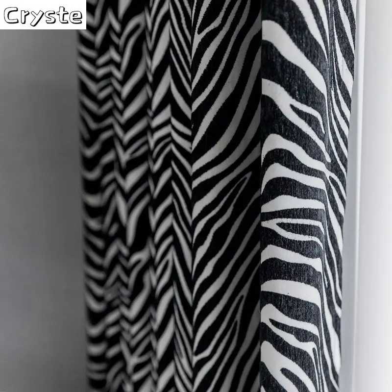 Modern Curtains for Living Room Dining Bedroom Custom Black White Zebra Pattern Luxury Nordic Door Window Curtain Home Decor
Modern Curtains for Living Room Dining Bedroom Custom Black White Zebra Pattern Luxury Nordic Door Window Curtain Home Decor