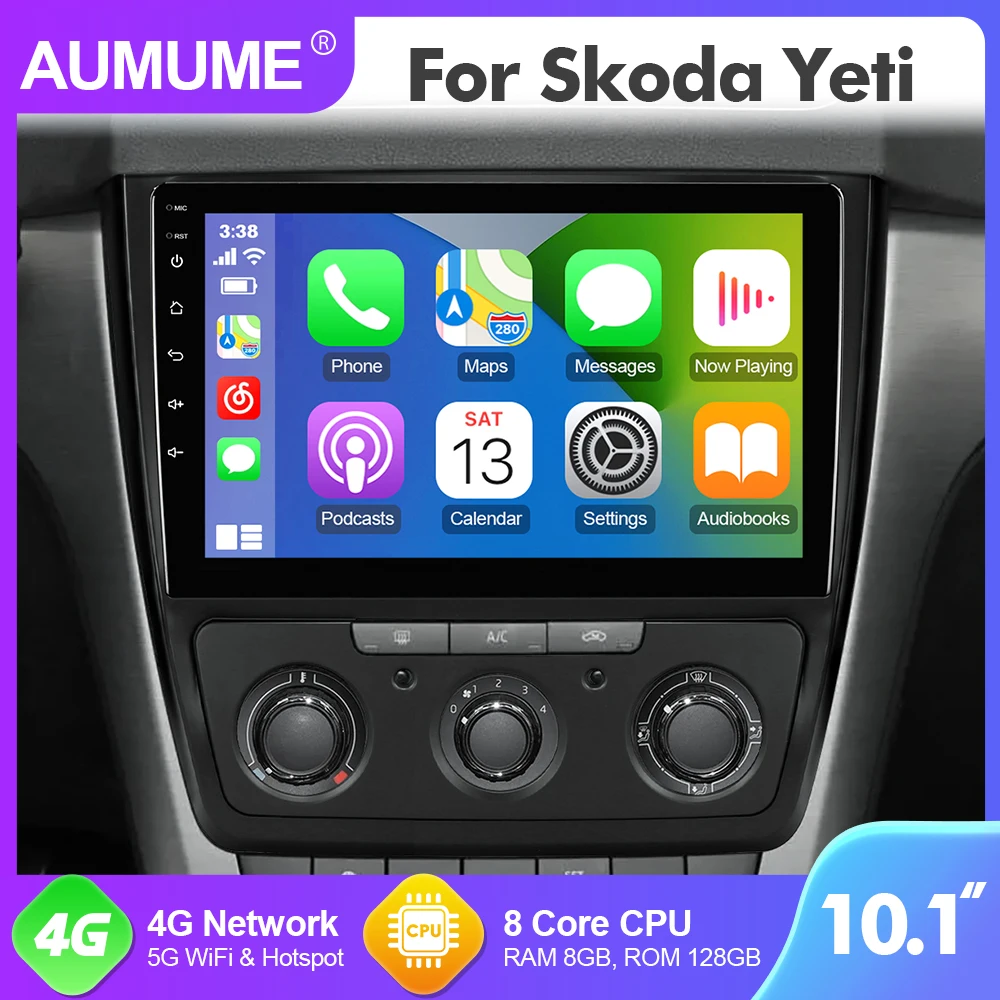 10.1Inch AUMUME Radio Android 12 For Skoda Yeti 2009-2013 Car Multimedia GPS Player 8 Core RAM 8GB RDS
10.1Inch AUMUME Radio Android 12 For Skoda Yeti 2009-2013 Car Multimedia GPS Player 8 Core RAM 8GB RDS