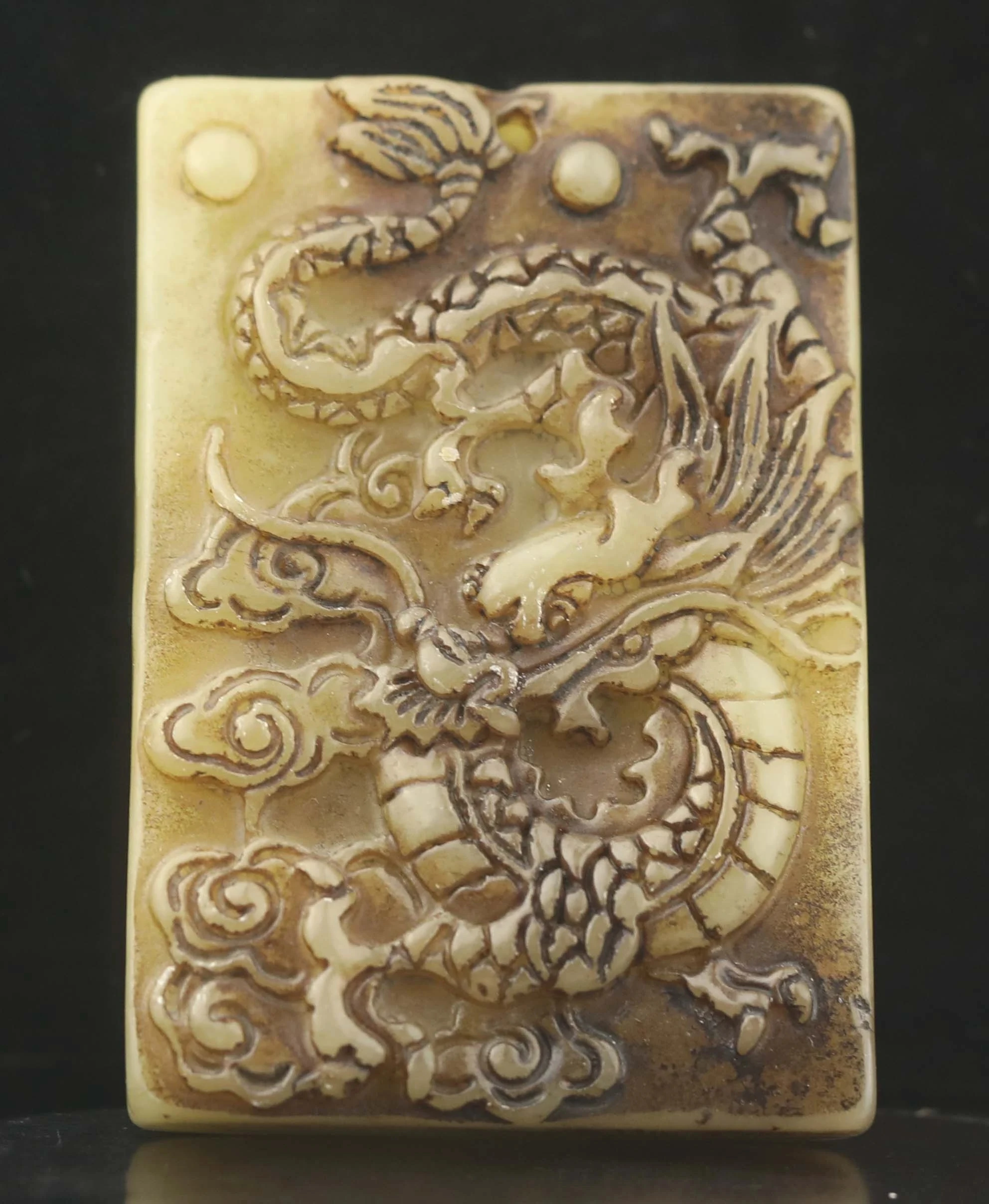 Collect China Natural Jade Carved Statue Lucky Wealth Of "Dragon" Pendant Handicraft Home Decoration (Free Delivery) 
Collect China Natural Jade Carved Statue Lucky Wealth Of "Dragon" Pendant Handicraft Home Decoration (Free Delivery)