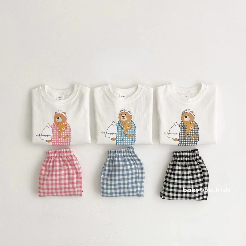 Baby Kids Pajamas Sets 1-4Y Cartoon Bear Cotton Boys Suit Girls Pajamas Long Sleeve Tops+Pants 2pcs Children Clothing
Baby Kids Pajamas Sets 1-4Y Cartoon Bear Cotton Boys Suit Girls Pajamas Long Sleeve Tops+Pants 2pcs Children Clothing