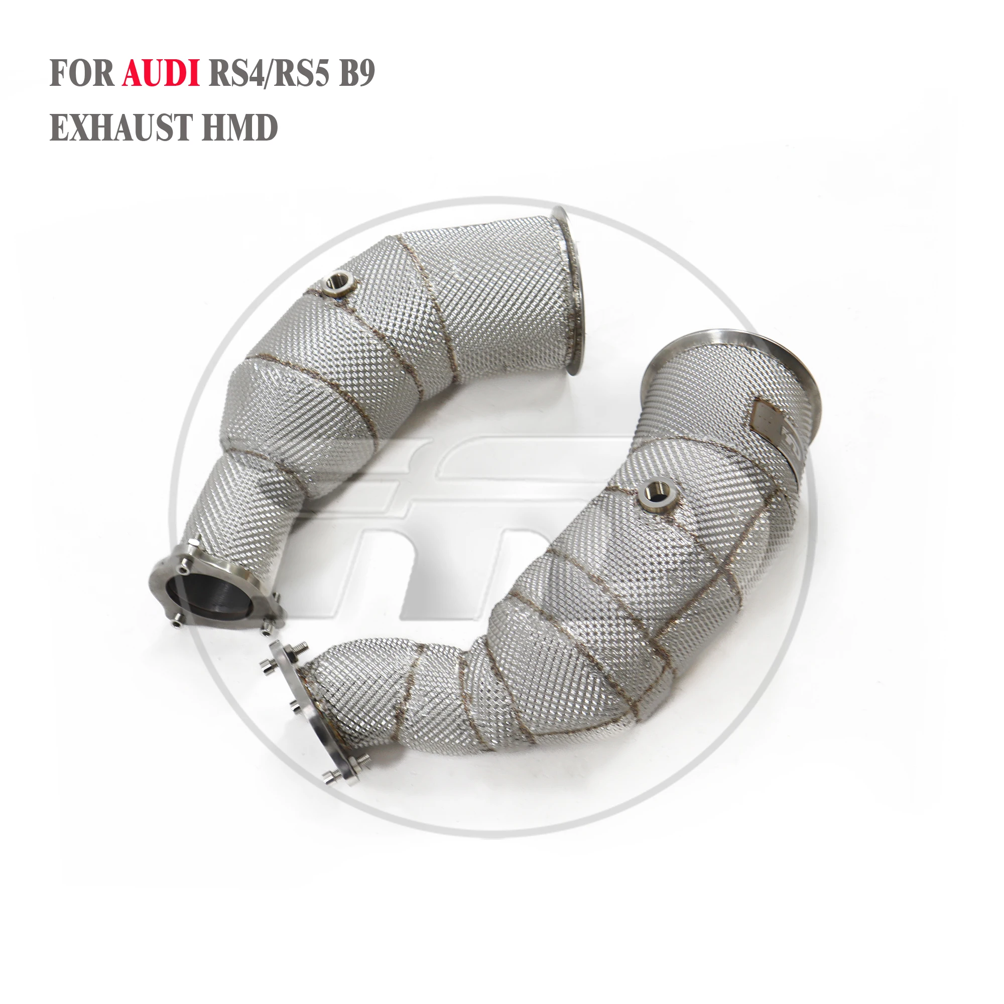 HMD Exhaust System High Flow Performance Downpipe for Audi RS4 RS5 B9 2.9T With Heat Shield Non OPF Version
HMD Exhaust System High Flow Performance Downpipe for Audi RS4 RS5 B9 2.9T With Heat Shield Non OPF Version