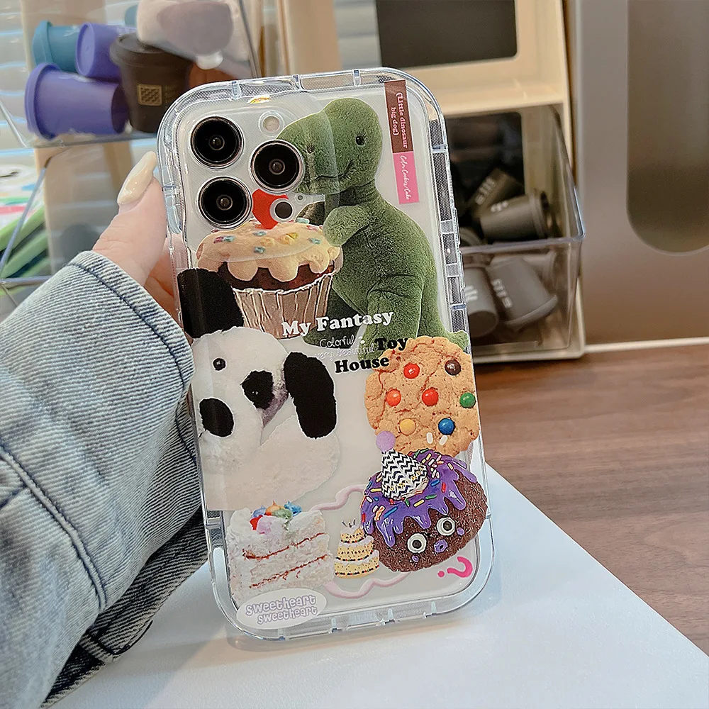 Transparent Cute Cartoon Toy 15 ProMax Phone Case Airbag For Funda iphone 14 Plus 13 12 11 Pro Max Anti-Fall Protection Cover
Transparent Cute Cartoon Toy 15 ProMax Phone Case Airbag For Funda iphone 14 Plus 13 12 11 Pro Max Anti-Fall Protection Cover