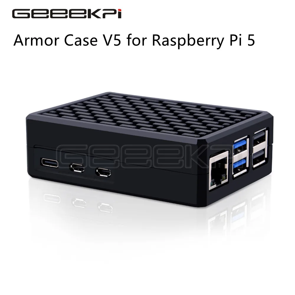 GeeekPi Raspberry Pi 5 Case Metal Case Aluminum Alloy Passive Cooling Enlosure Shell
GeeekPi Raspberry Pi 5 Case Metal Case Aluminum Alloy Passive Cooling Enlosure Shell
