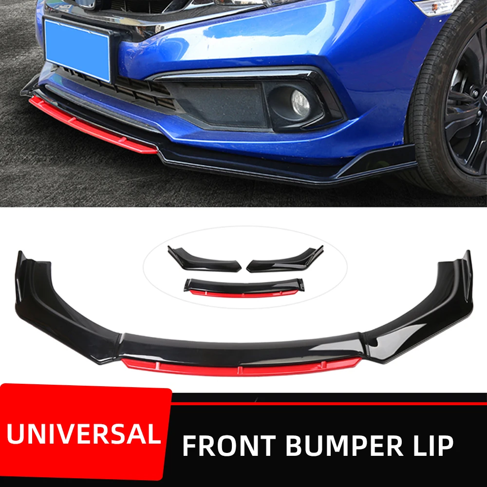 Universal Car Front Bumper Lip Chin Spoiler Splitter Diffuser Bodykit 4Pcs/Set Black Carbon Printing Exterior Accessories Parts
Universal Car Front Bumper Lip Chin Spoiler Splitter Diffuser Bodykit 4Pcs/Set Black Carbon Printing Exterior Accessories Parts