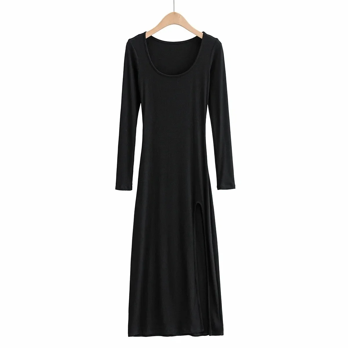 Spring and Summer European and American off-Shoulder U-Neck Dress Women's Sexy Slim-Fit Side Slit Sheath Dress
Spring and Summer European and American off-Shoulder U-Neck Dress Women's Sexy Slim-Fit Side Slit Sheath Dress