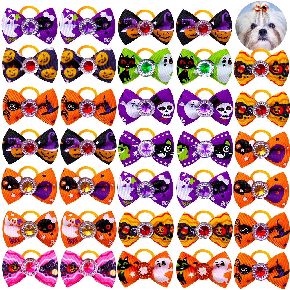 10pcs Halloween Pet Dog Hair Bows With Diomand Grooming Dog Bowknot Rubber Band Dog Bows For Puppy Party Holiday Pet Supplies
10pcs Halloween Pet Dog Hair Bows With Diomand Grooming Dog Bowknot Rubber Band Dog Bows For Puppy Party Holiday Pet Supplies