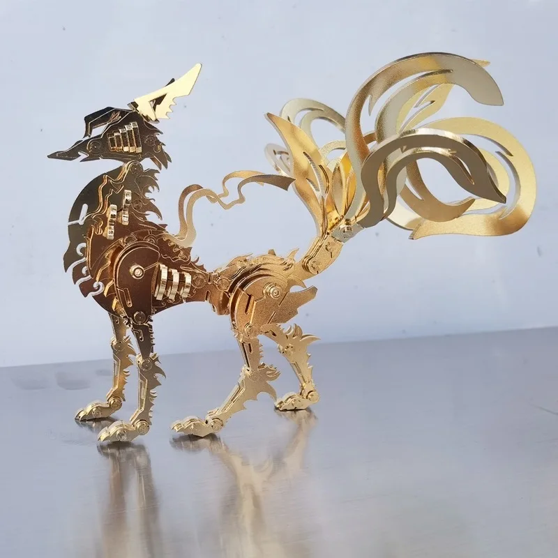 

Punk DIY 3D Metal Stainless Steel Puzzle Assembled Model with Ancient Beast Toys Animal for Children and Adult Gift P493