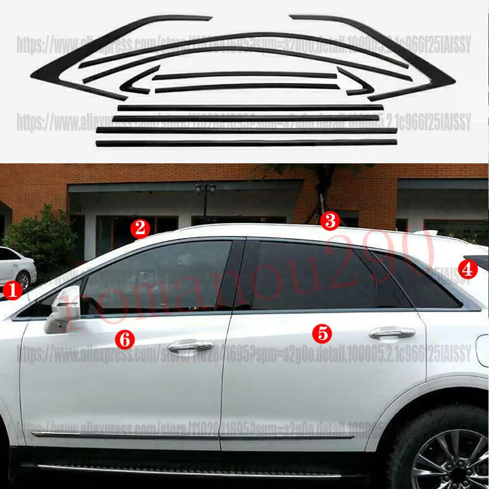Черные хромированные молдинговые полосы для боковых окон Cadillac XT5 2017-2022, 12 шт. автомобильных аксессуаров
Черные хромированные молдинговые полосы для боковых окон Cadillac XT5 2017-2022, 12 шт. автомобильных аксессуаров