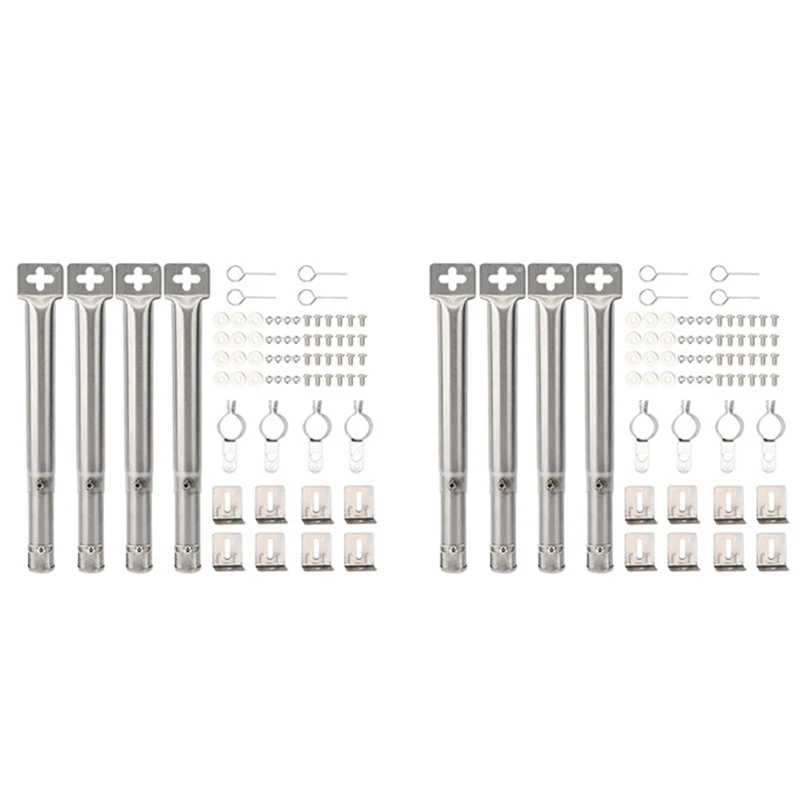 8Pcs Universal Adjustable Stainless Steel BBQ Gas Grill Replacement Straight Pipe Tube Burner Barbecue Accessories
8Pcs Universal Adjustable Stainless Steel BBQ Gas Grill Replacement Straight Pipe Tube Burner Barbecue Accessories