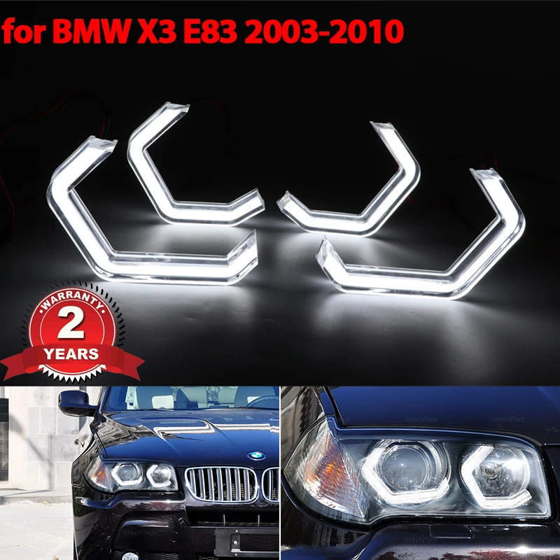 

for BMW X3 E83 2003-2010 Car Accessories Concept M4 Iconic Style LED Angel Eyes halo rings