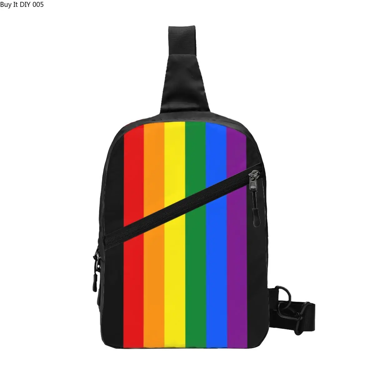Gay Pride Flag Stripe Sling Crossbody Backpack Men Custom GLBT LGBT Rainbow Lesbian Chest Shoulder Bag for Travel Hiking Daypack 
Gay Pride Flag Stripe Sling Crossbody Backpack Men Custom GLBT LGBT Rainbow Lesbian Chest Shoulder Bag for Travel Hiking Daypack